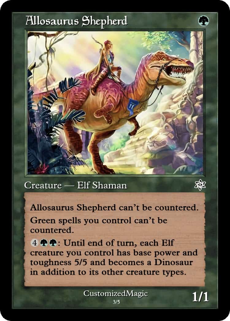 Allosaurus Shepherd – CustomizedMTG – Magic the Gathering Proxy Cards