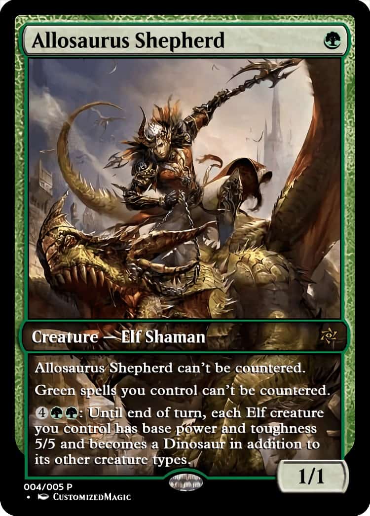 Allosaurus Shepherd – CustomizedMTG – Magic the Gathering Proxy Cards