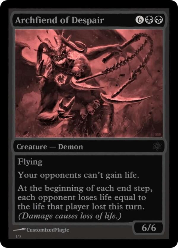 Archfiend of Despair | ArchfiendofDespair | Magic the Gathering Proxy Cards
