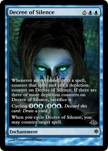 Decree of Silence | DecreeofSilence.1 | Magic the Gathering Proxy Cards