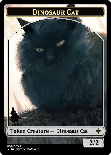 DinosaurCat.1 - Magic the Gathering Proxy Cards