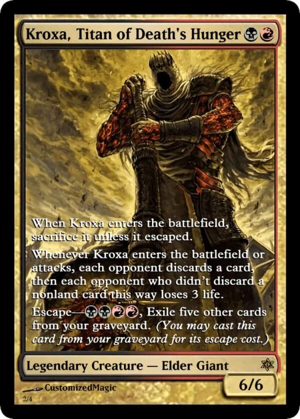 Kroxa, Titan of Deaths Hunger | Magic the Gathering Proxy Cards