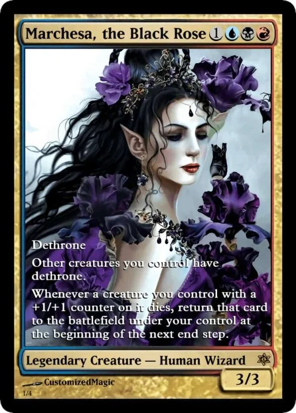Marchesa, the Black Rose | MarchesatheBlackRose.1 | Magic the Gathering Proxy Cards