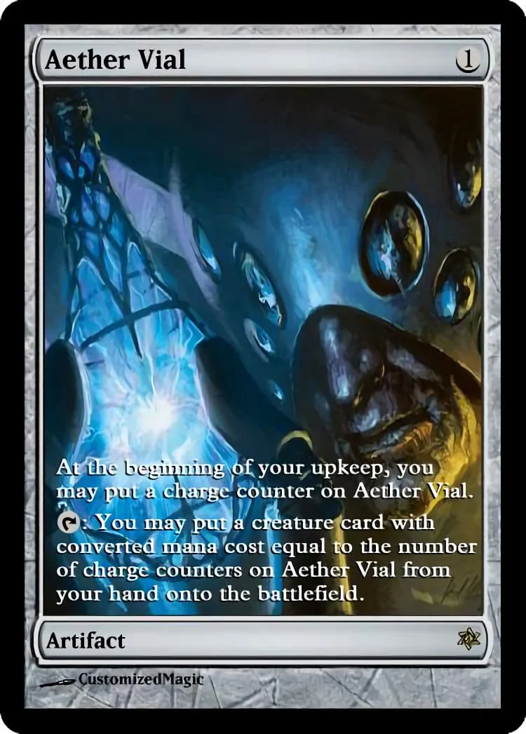 Aether Vial | Aether Vial | Magic the Gathering / MTG Proxy Cards | Cursed Totem Aether Vial | Aether Vial | Magic the Gathering / MTG Proxy Cards | Cursed Totem