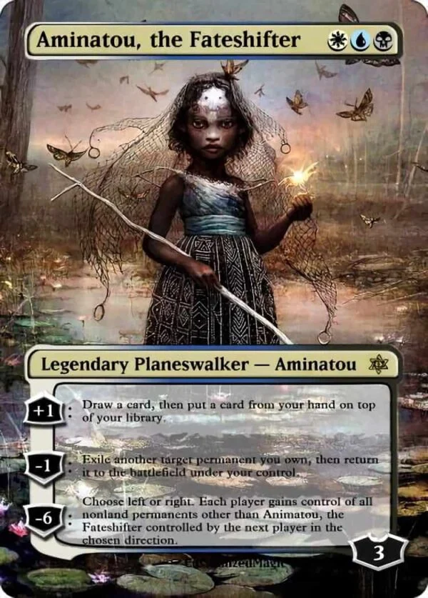 Commander 2018 (Full-Art) | Aminatou the Fateshifter | Magic the Gathering / MTG Proxy Cards |