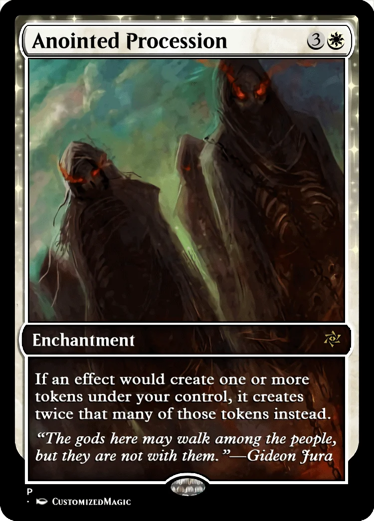 Anointed Procession | Anointed Procession.3 | Magic the Gathering / MTG Proxy Cards | Decree of Silence