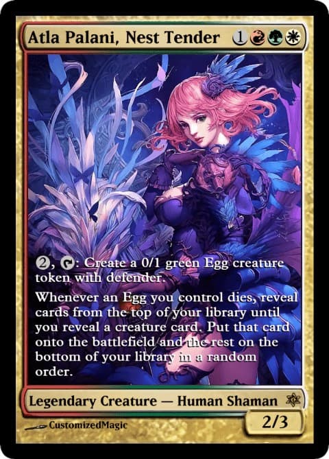 Atla Palani, Nest Tender | Magic The Gathering Proxy Cards