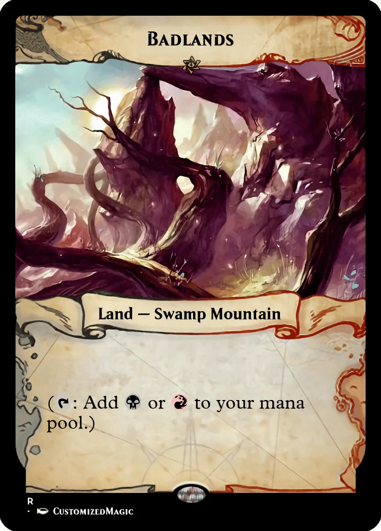 Dual Lands (Ixalan Frame) | Badlands | Magic the Gathering / MTG Proxy Cards | Emeria