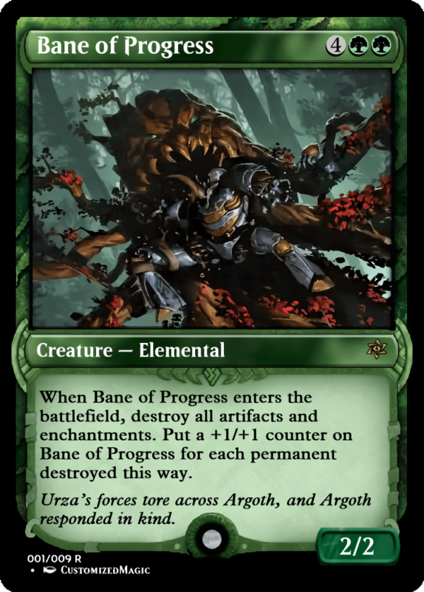 Commander Collection - Green | Bane of Progress 1 | Magic the Gathering Proxy Cards