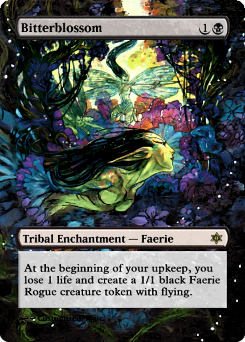 Bitterblossom | Bitterblossom.12 | Magic the Gathering / MTG Proxy Cards | Trouble in Pairs