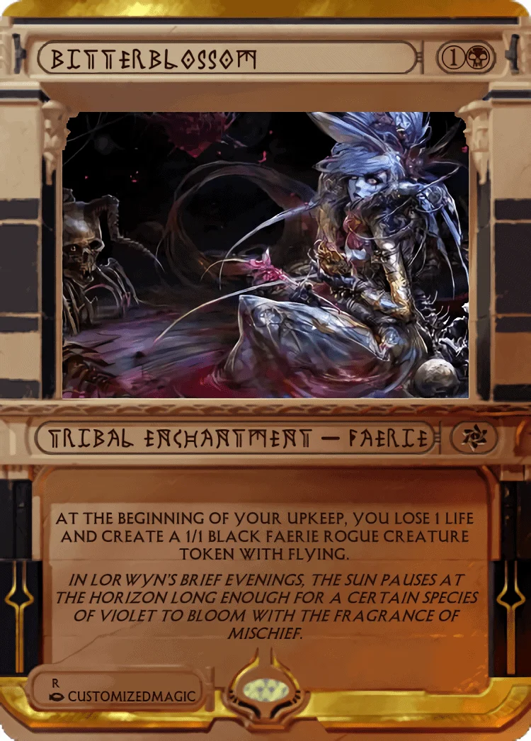 Bitterblossom | Bitterblossom.2 | Magic the Gathering / MTG Proxy Cards | Trouble in Pairs