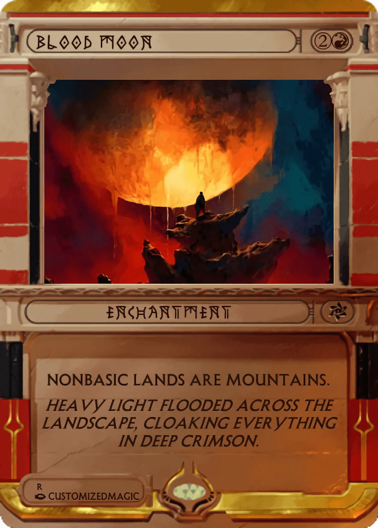 Blood Moon | Blood Moon | Magic the Gathering / MTG Proxy Cards | Necropotence