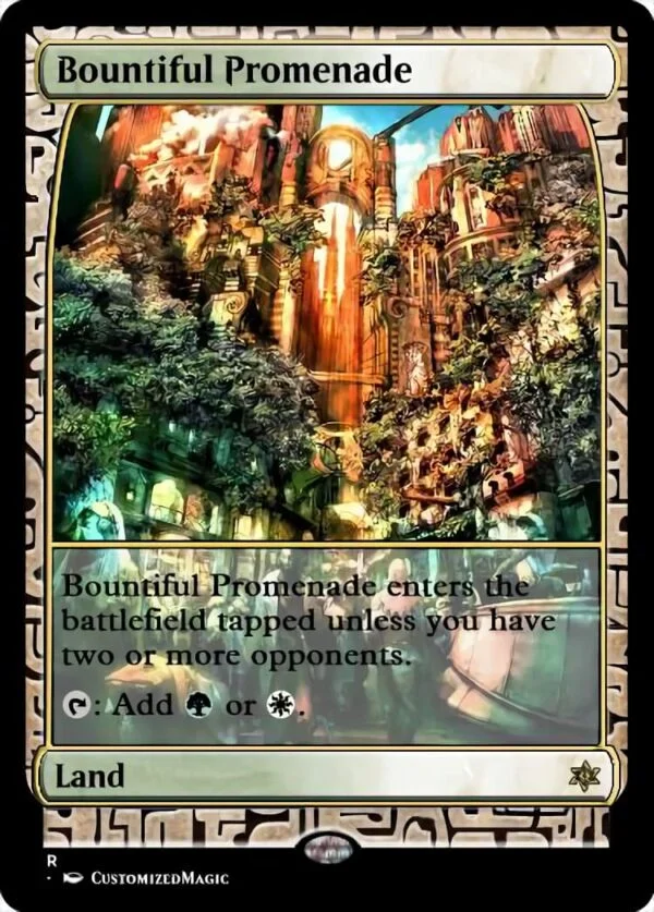 Battlebond Lands | Bountiful Promenade | Magic the Gathering Proxy Cards