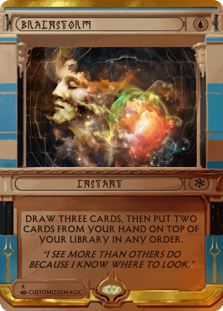 Brainstorm | Brainstorm 3 | Magic the Gathering / MTG Proxy Cards | Brainstorm | Brainstorm 3 | Magic the Gathering / MTG Proxy Cards |