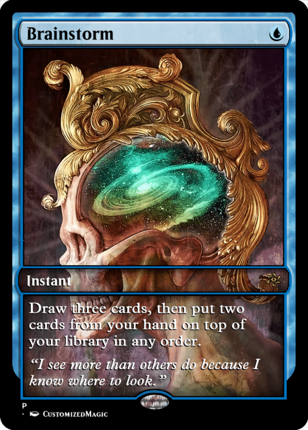 Brainstorm 4 - Magic the Gathering Proxy Cards