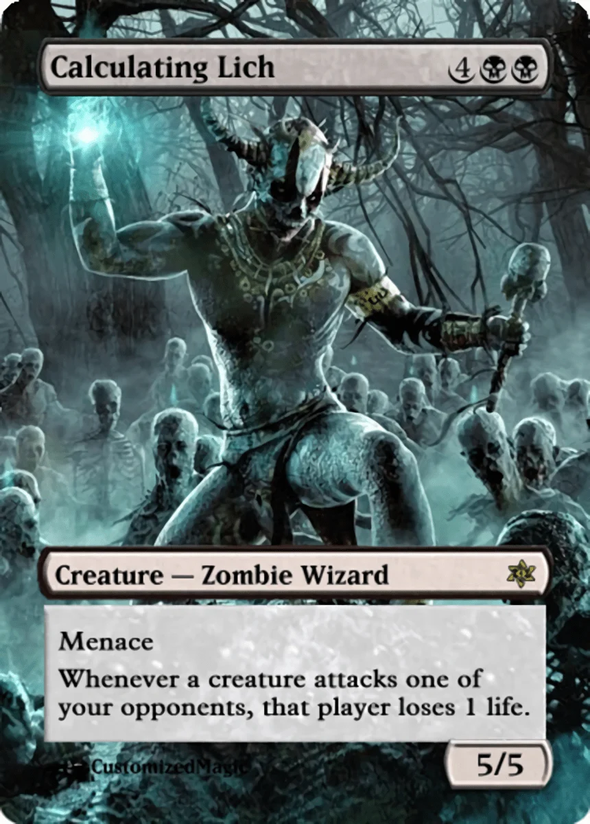 Game Night 2019 Cards | Calculating Lich.11 | Magic the Gathering / MTG Proxy Cards |