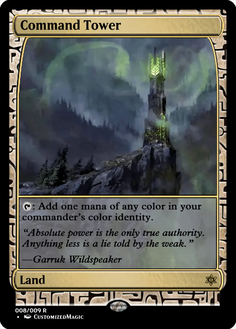 Commander Collection - Green | Command Tower | Magic the Gathering / MTG Proxy Cards | Academy Rector
