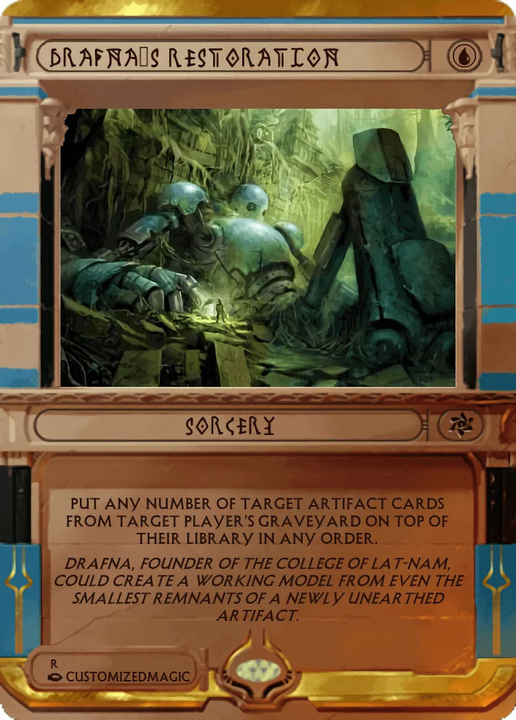 Drafna's Restoration | Drafnas Restoration.1 | Magic the Gathering / MTG Proxy Cards | Time Walk