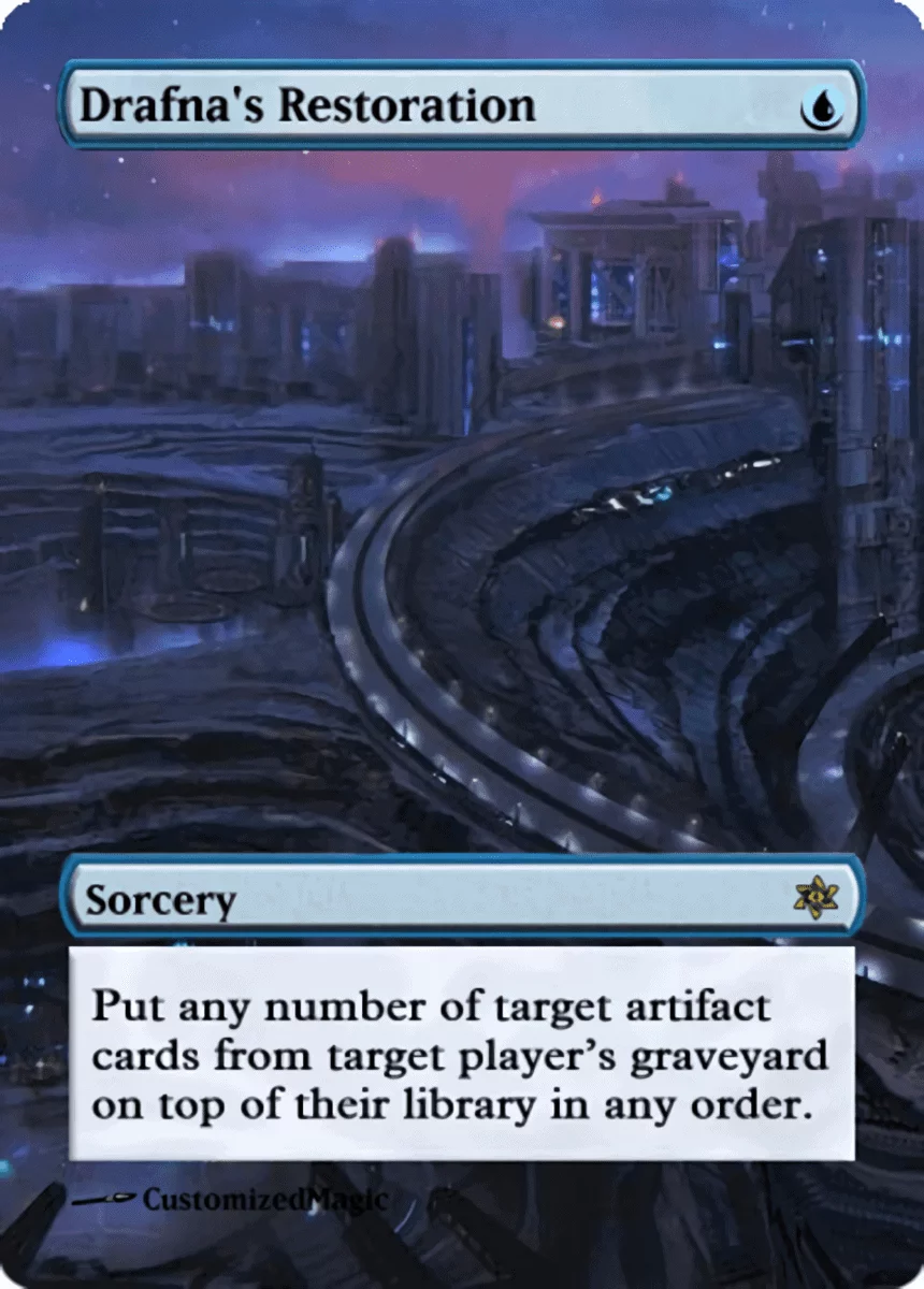 Drafna's Restoration | Drafnas Restoration.11 | Magic the Gathering / MTG Proxy Cards | Time Walk
