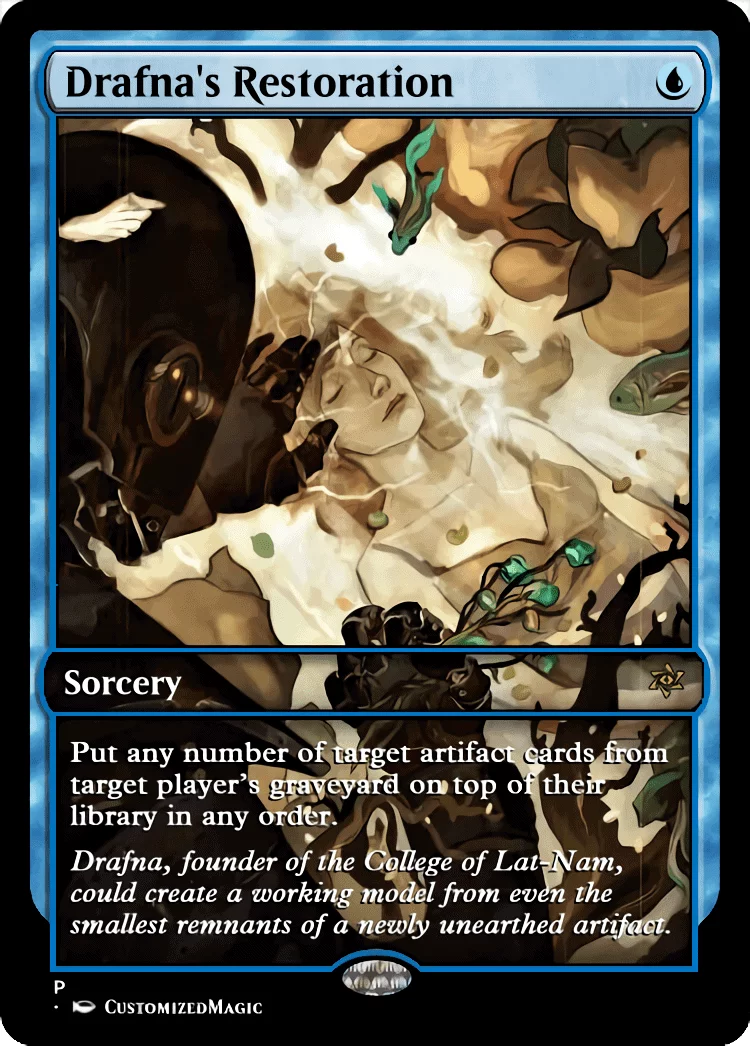Drafna's Restoration | Drafnas Restoration.3 | Magic the Gathering / MTG Proxy Cards | Time Walk