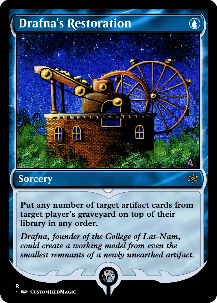 Drafna's Restoration | Drafnas Restoration | Magic the Gathering / MTG Proxy Cards | Time Walk