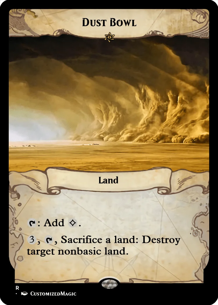 Dust Bowl | Dust Bowl.1 | Magic the Gathering / MTG Proxy Cards | Deep Gnome Terramancer
