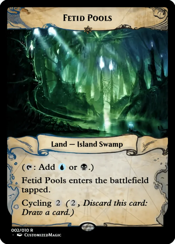 Cycling Dual Lands - Ixalan Frame | Fetid Pools.1 | Magic the Gathering Proxy Cards