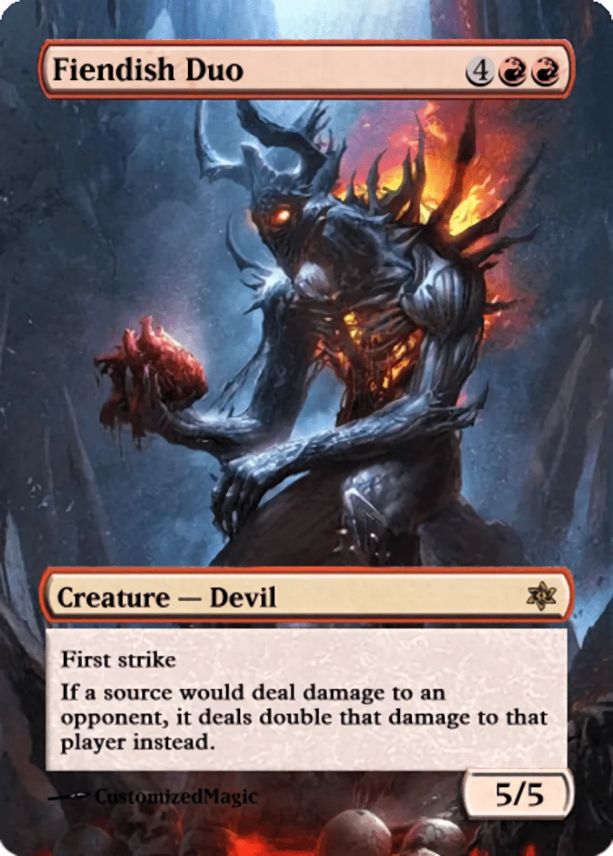 Game Night 2019 Cards | Fiendish Duo.11 | Magic the Gathering / MTG Proxy Cards |