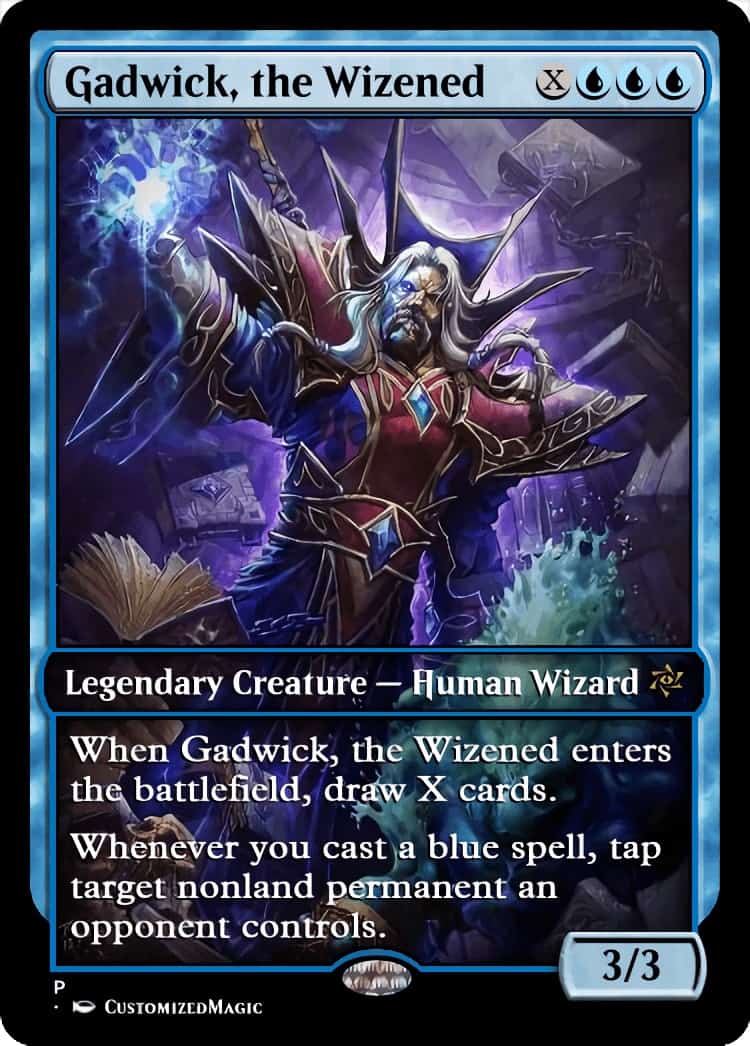 mtg BLUE GADWICK COMMANDER EDH DECK Magic the Gathering rare cards kefnet sphinx 