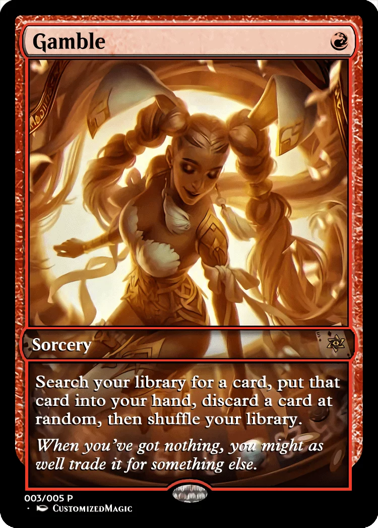 Gamble | Gamble.3 | Magic the Gathering / MTG Proxy Cards | Solve the Equation