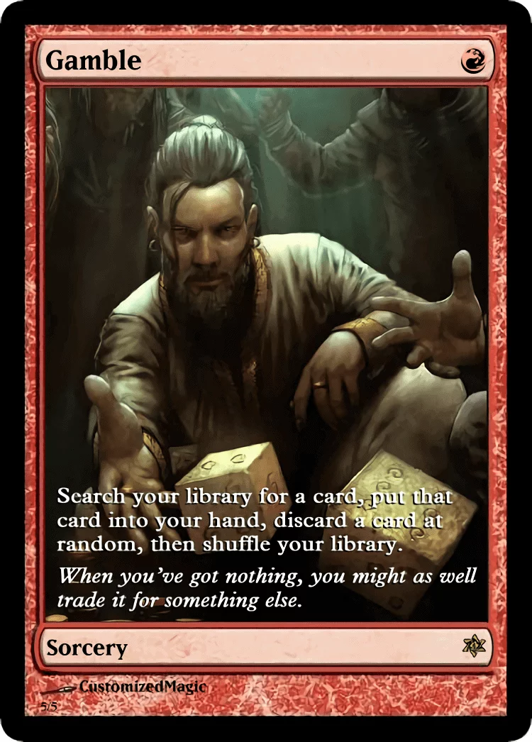 Gamble | Gamble.5 | Magic the Gathering / MTG Proxy Cards | Solve the Equation