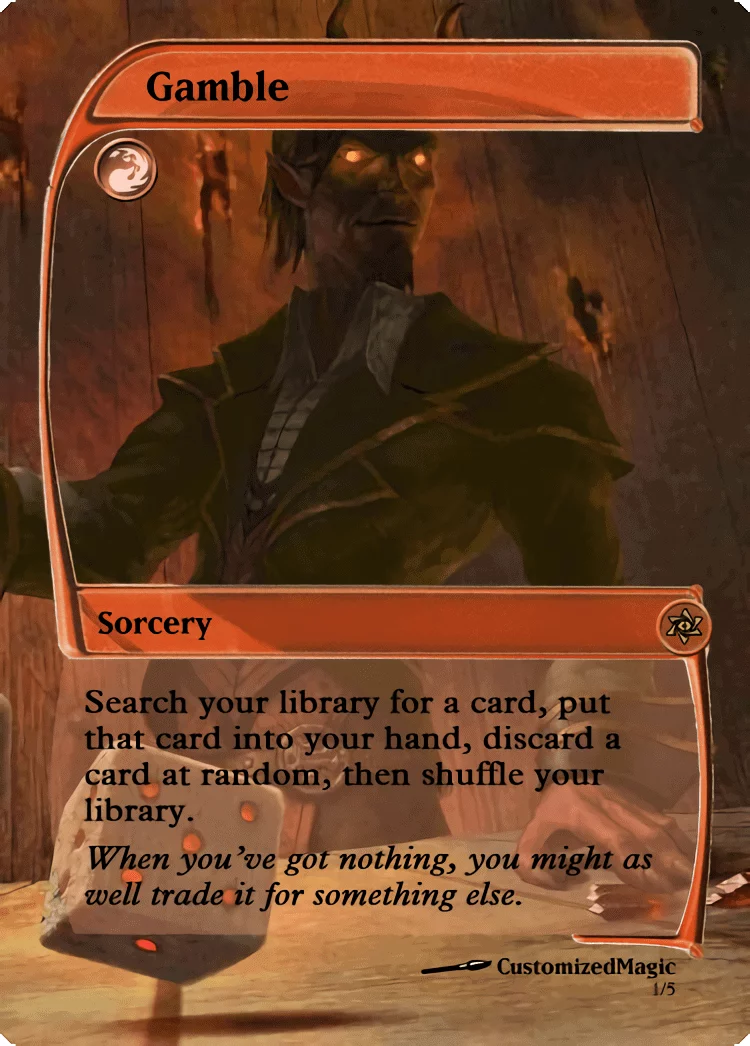Gamble | Gamble | Magic the Gathering / MTG Proxy Cards | Solve the Equation