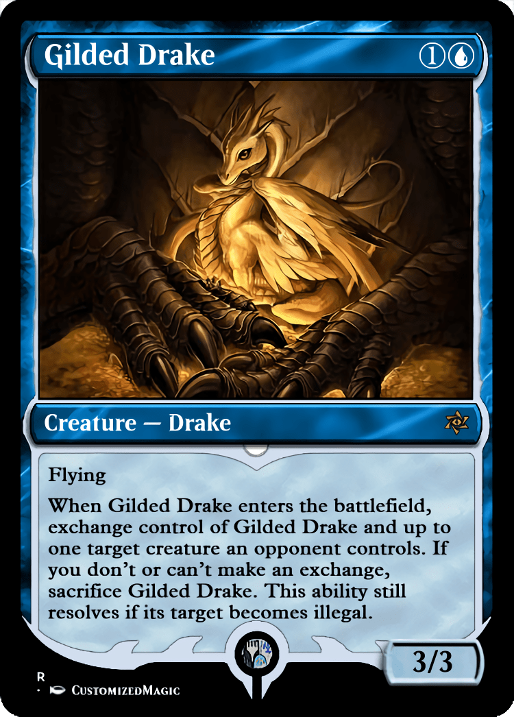 Gilded Drake from Urza's Saga Proxy