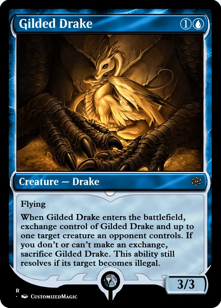 Gilded Drake | Gilded Drake.2 | Magic the Gathering / MTG Proxy Cards | Gilded Drake Gilded Drake - Image 3