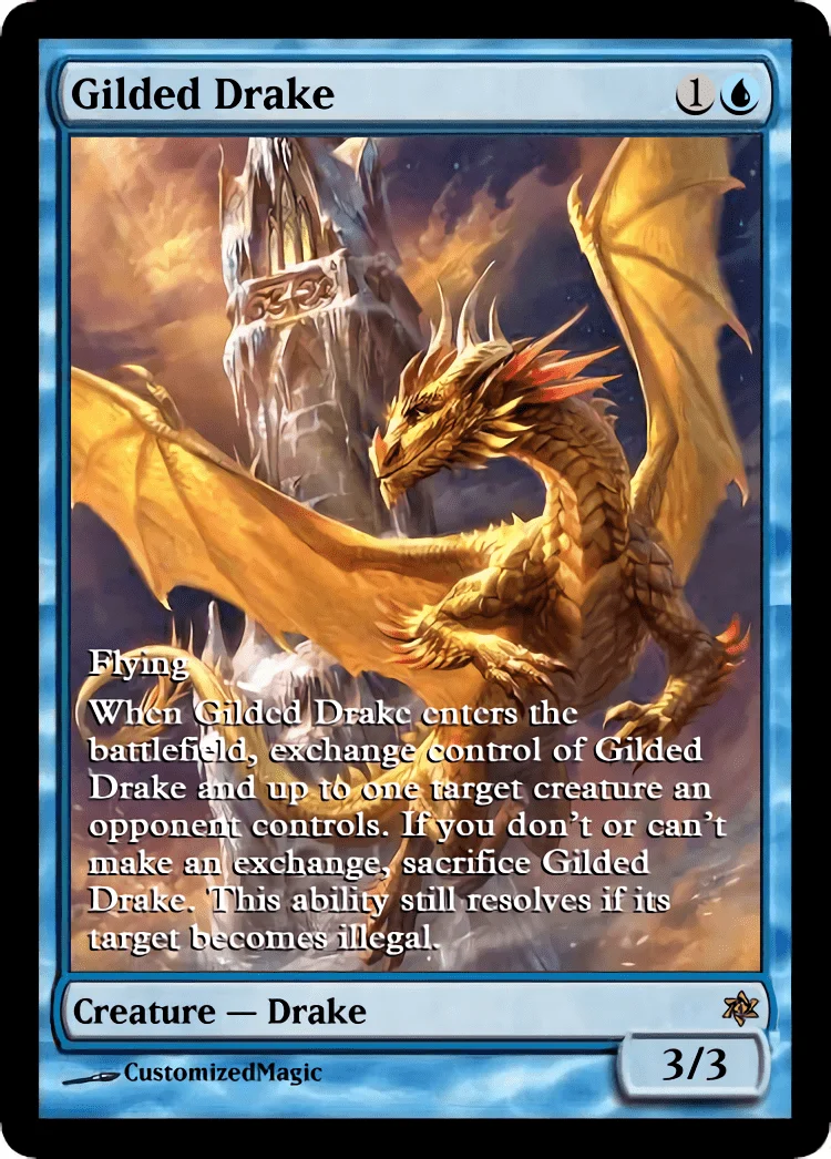 Gilded Drake | Gilded Drake.3 | Magic the Gathering / MTG Proxy Cards | Gilded Drake Gilded Drake - Image 4