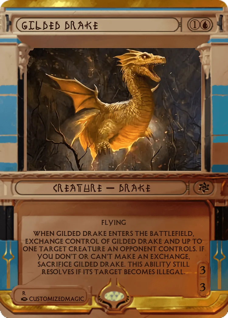 Gilded Drake | Gilded Drake.5 | Magic the Gathering / MTG Proxy Cards | Gilded Drake Gilded Drake - Image 6