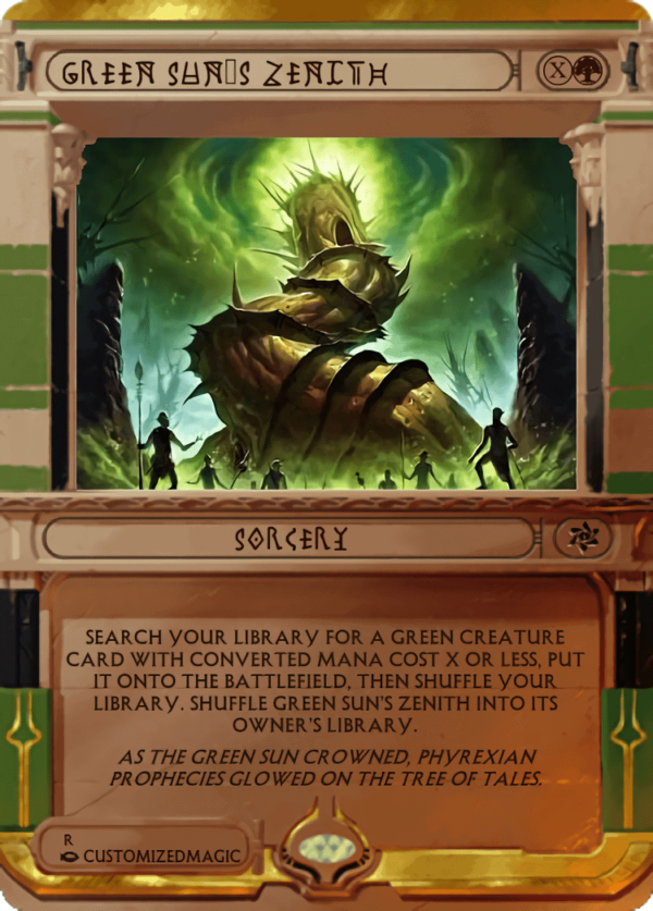 Green Suns Zenith.3 - Magic the Gathering Proxy Cards