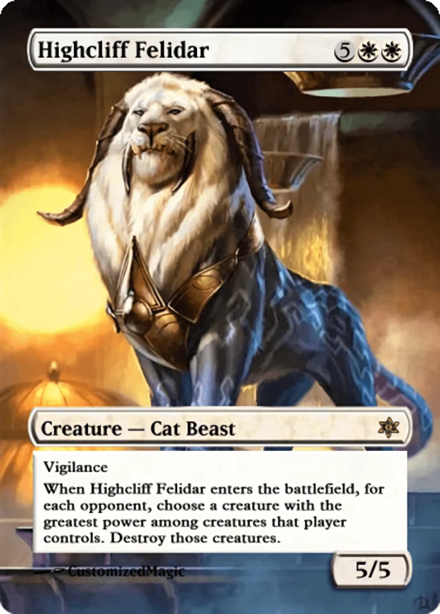 Game Night 2019 Cards | Highcliff Felidar .11 | Magic the Gathering / MTG Proxy Cards |