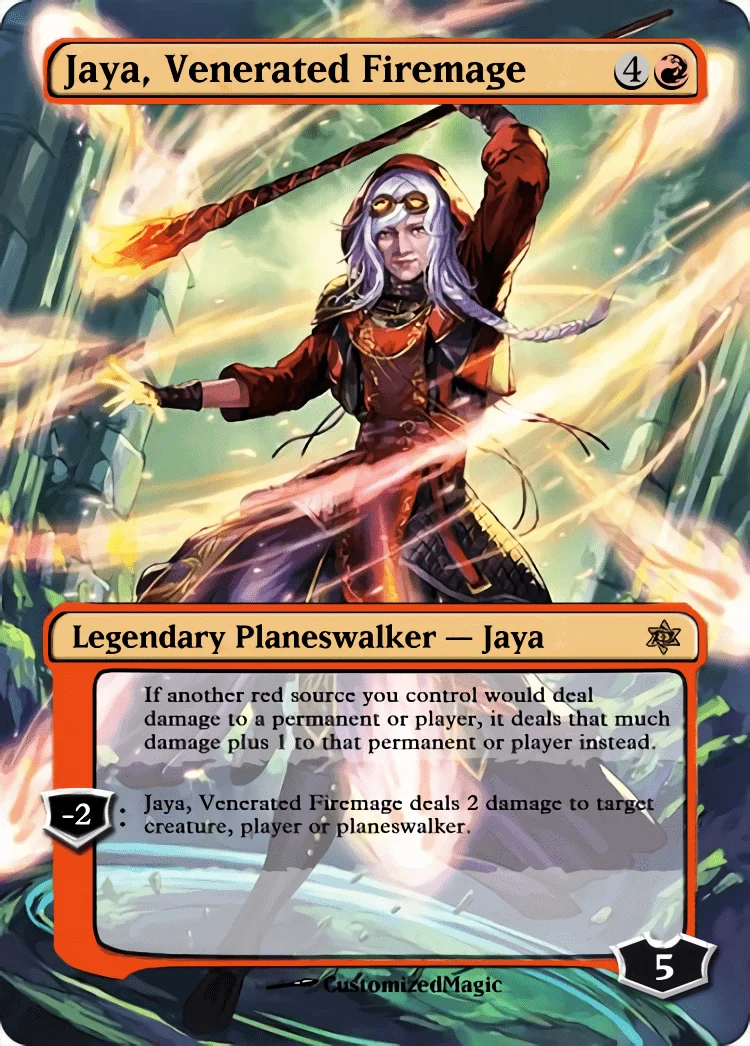 War of the Sparks Planeswalker Japanese Art - Part 1 | Jaya Venerated Firemage | Magic the Gathering / MTG Proxy Cards | Teferi War of the Sparks Planeswalker Japanese Art - Part 1 | Jaya Venerated Firemage | Magic the Gathering / MTG Proxy Cards | Teferi
