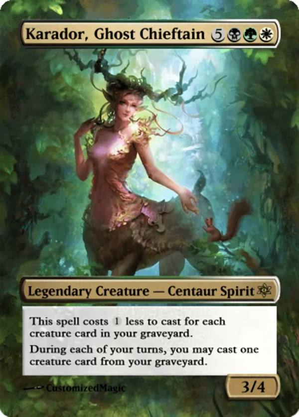 Karador, Ghost Chieftain | Karador Ghost Chieftain.12 | Magic the Gathering / MTG Proxy Cards |