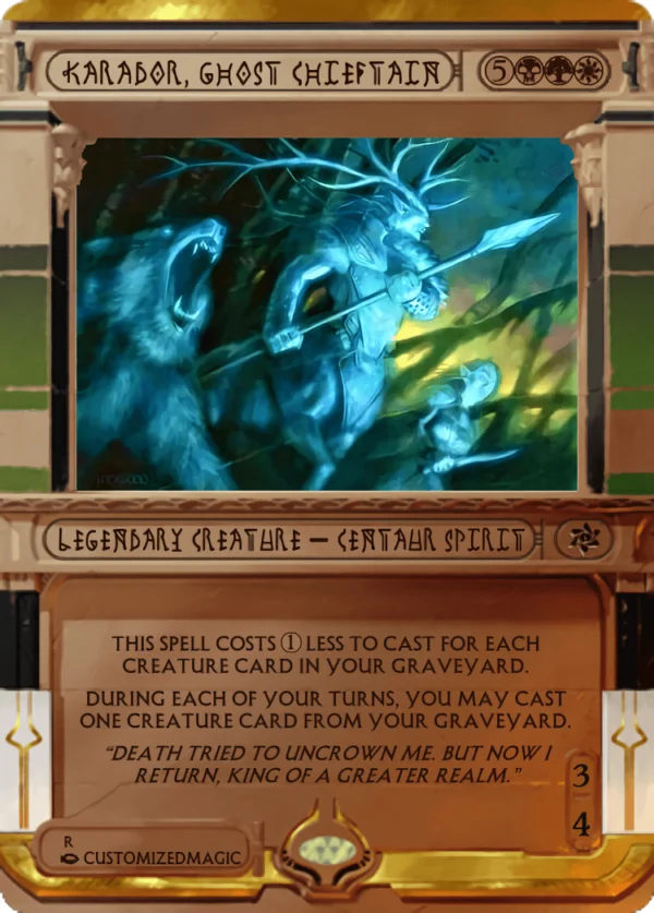 Karador, Ghost Chieftain | Karador Ghost Chieftain.7 | Magic the Gathering / MTG Proxy Cards |