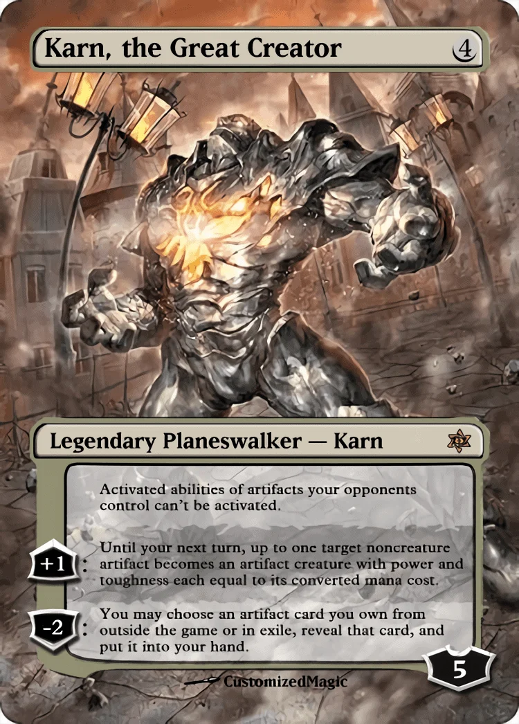 War of the Sparks Planeswalker Japanese Art - Part 1 | Karn the Great Creator | Magic the Gathering / MTG Proxy Cards | Teferi War of the Sparks Planeswalker Japanese Art - Part 1 | Karn the Great Creator | Magic the Gathering / MTG Proxy Cards | Teferi