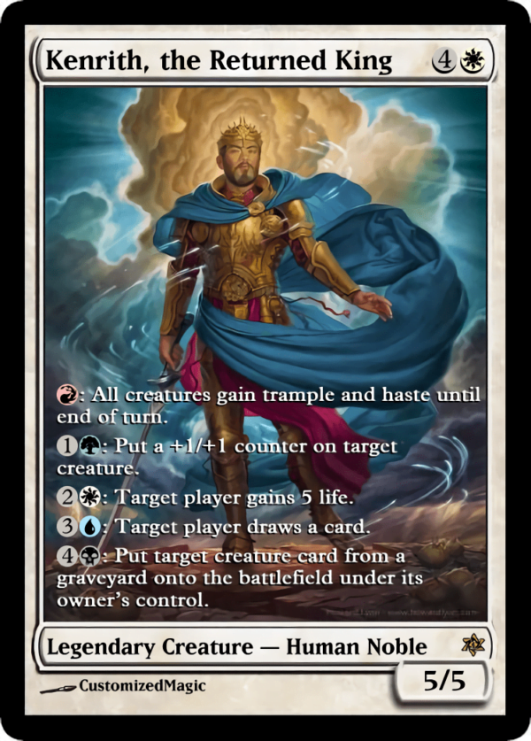 MTG Kenrith, The Returned King - Throne Of Eldraine - Mythic #303 - Near Mint