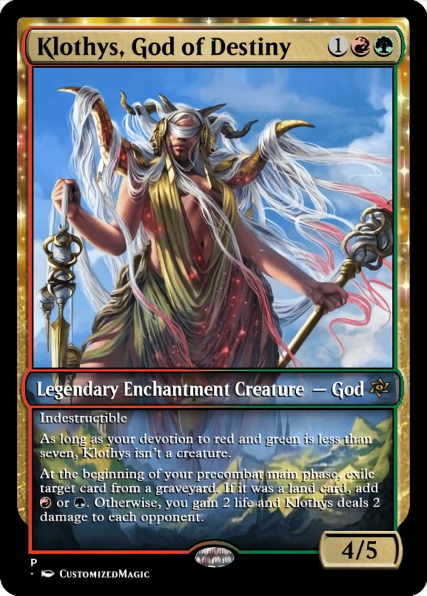 Klothys God of Destiny - Magic the Gathering Proxy Cards
