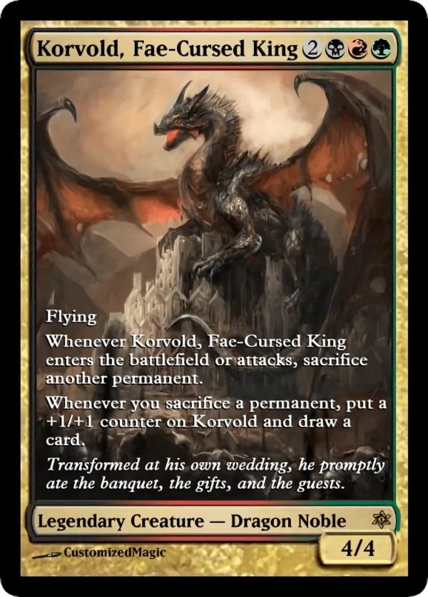 Korvold, Fae-Cursed King | Korvold Fae Cursed King.2 | Magic the Gathering / MTG Proxy Cards |