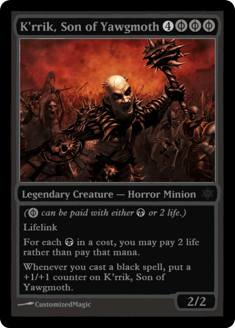 K'rrik, Son Of Yawgmoth | Magic The Gathering Proxy Cards