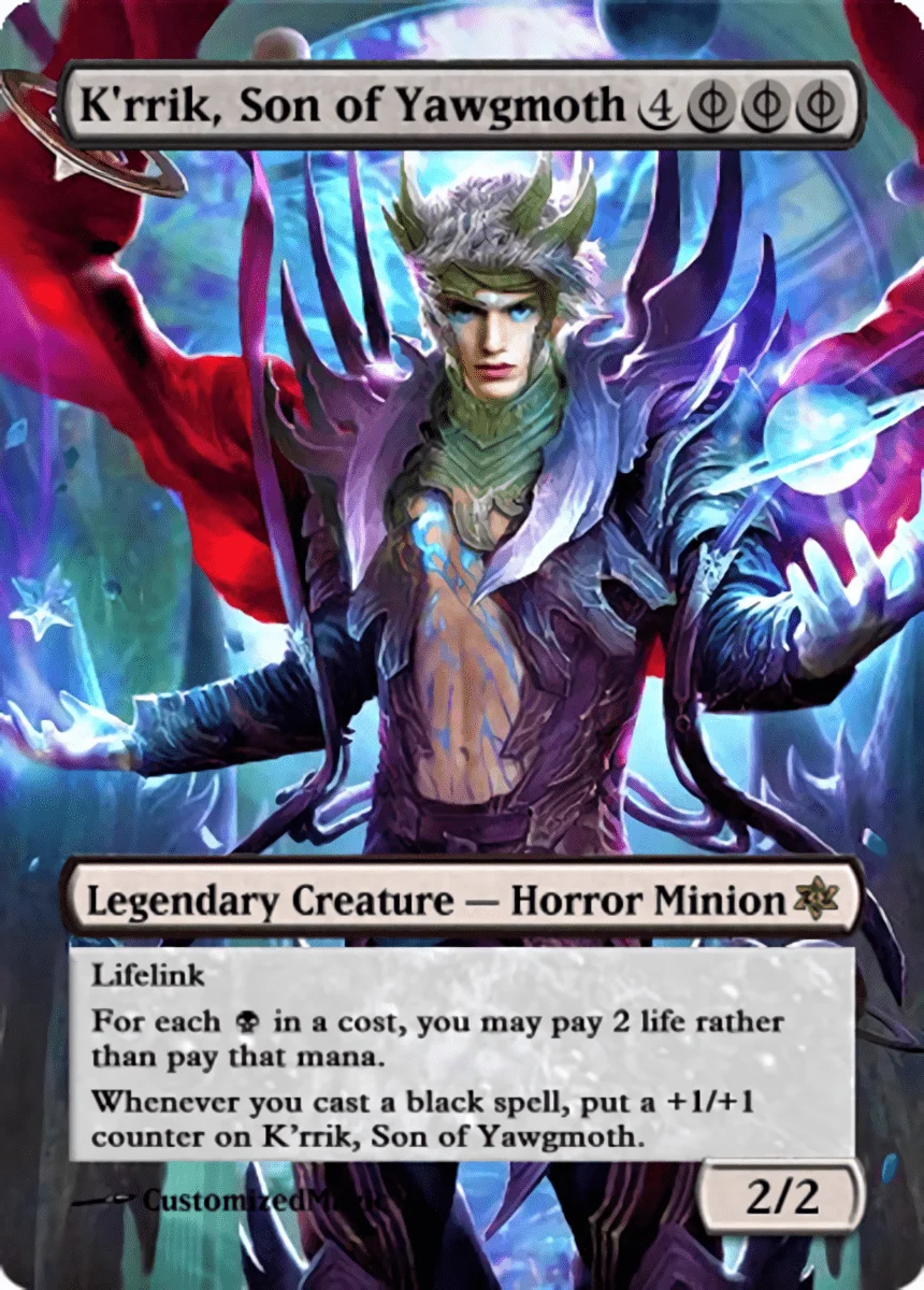 K'rrik, Son of Yawgmoth | Krrik Son of | Magic the Gathering / MTG Proxy Cards |
