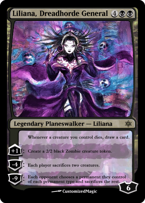 Liliana Of The Veil | Magic The Gathering Proxy Cards