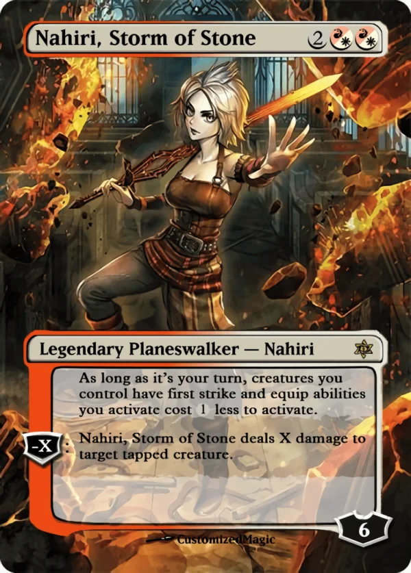 War of the Sparks Planeswalker Japanese Art - Part 2 | Nahiri Storm of Stone | Magic the Gathering / MTG Proxy Cards | Teferi