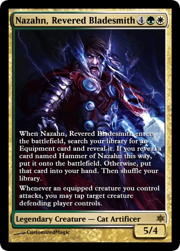 Nazahn, Revered Bladesmith | Nazahn Revered Bladesmith | Magic the Gathering / MTG Proxy Cards |